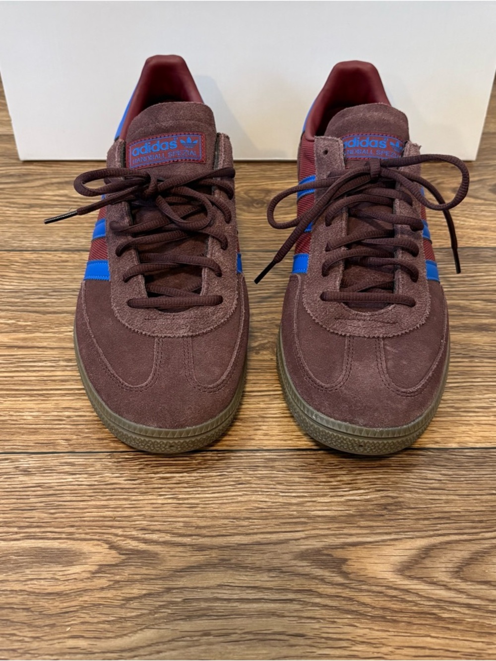 Adidas Handball Spezial Burgundy Blue Gum Sole Sneakers Size 13